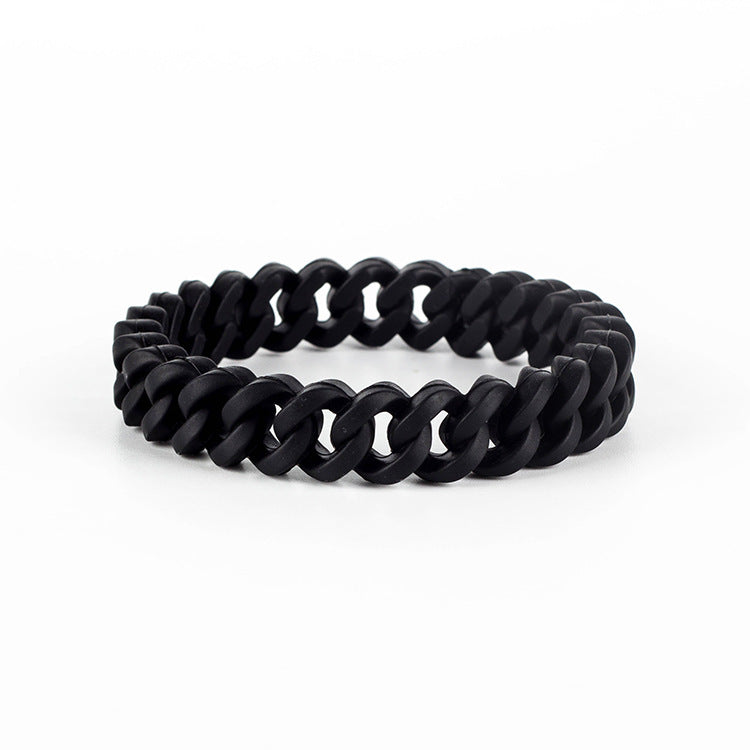 Camouflage mixed color hollow silicone bracelet