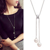 New necklace pearl swan sweater chain