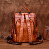 Genuine Leather Anti Theft Backpack Cowhide Large Capacity Ladies Travel Luxury Bags