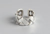 Woven Ring Glossy Wide Face XX Ring Ring