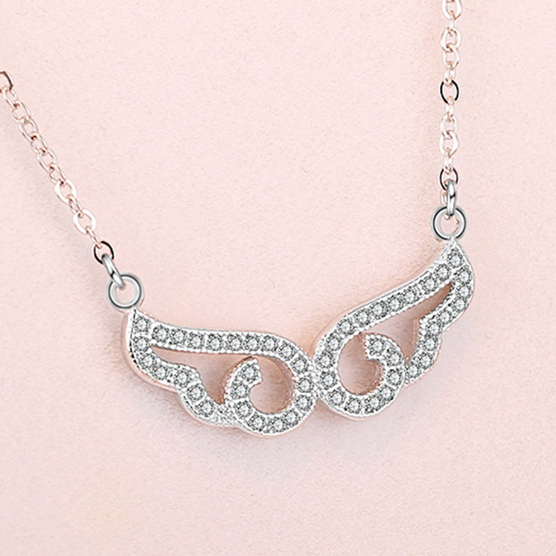 Angel Wing Necklace Korean Simple Angel Wing Pendant Necklace
