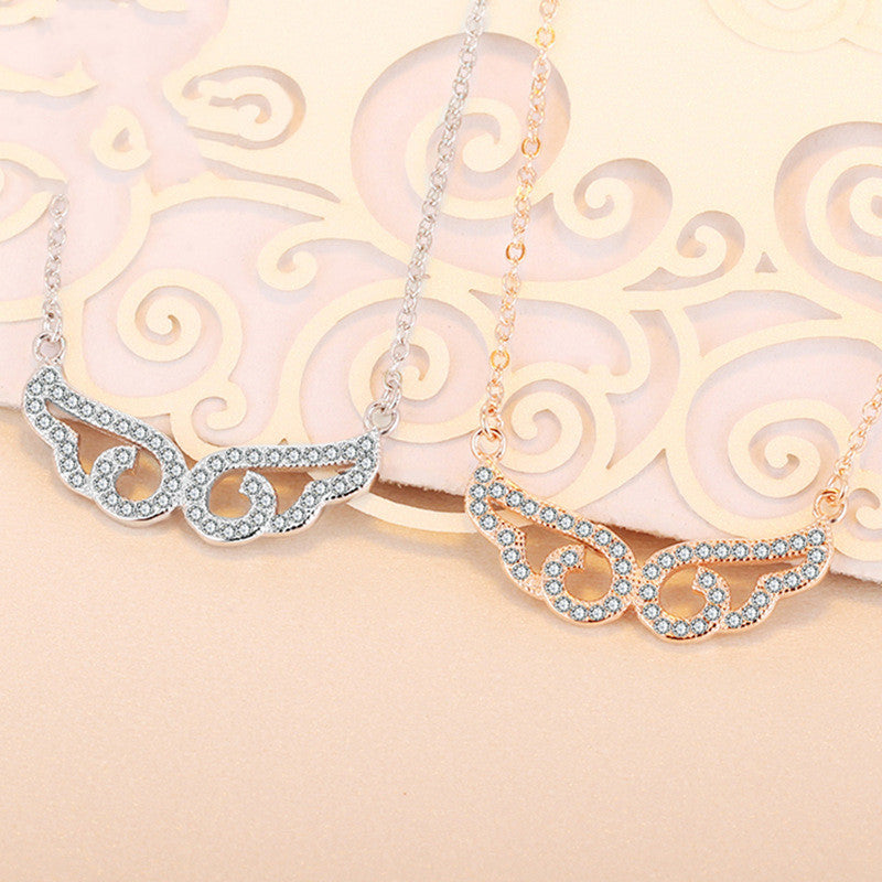 Angel Wing Necklace Korean Simple Angel Wing Pendant Necklace
