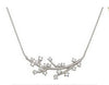 Sterling Silver Necklace Temperament Branch Diamond Necklace