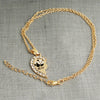 Panda Anchor Necklace With Diamond Pendant Necklace