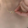 Gold Wing Necklace Female Clavicle Chain Angel Necklace