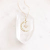 Opal Necklace Star Moon Necklace Lady