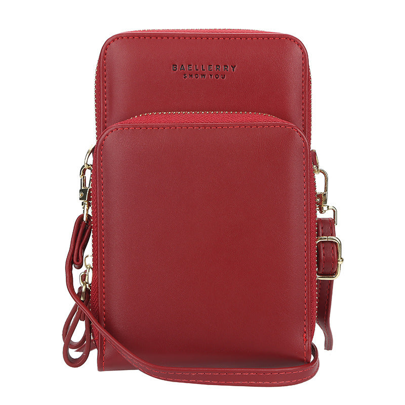 Large Capacity Crossbody Shoulder Bags For Women Fashion Zipper Mobile Phone Bags