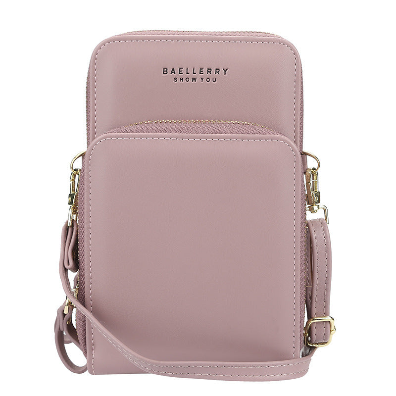 Large Capacity Crossbody Shoulder Bags For Women Fashion Zipper Mobile Phone Bags