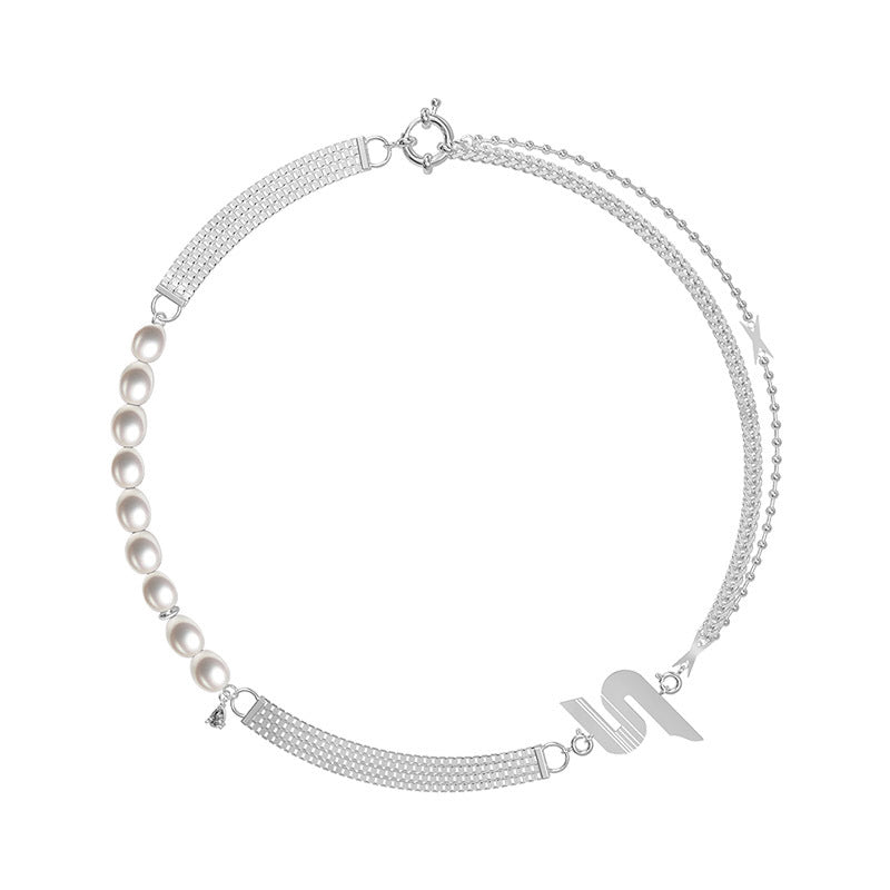 Necklace Female Niche Design Sense High-End Color-Fast Sweater Chain Autumn And Winter High-End Light Luxury Niche Necklace Necklace Europe And America