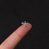 Rough Rod Earring Screw Stainless Steel Double-Sided Screw Earring Nail Female