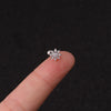 Rough Rod Earring Screw Stainless Steel Double-Sided Screw Earring Nail Female