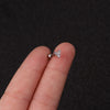 Rough Rod Earring Screw Stainless Steel Double-Sided Screw Earring Nail Female