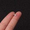 Rough Rod Earring Screw Stainless Steel Double-Sided Screw Earring Nail Female