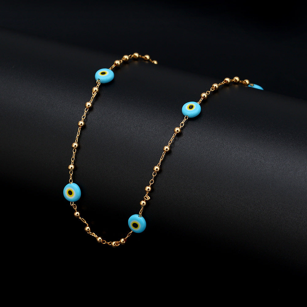 Luck Eye Necklace Female Ins Simple Necklace