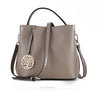 Fashion Portable First Layer Cowhide Bucket Bag