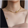 The Letter M Word Multiply Wears Necklace Female Collarbone Chain