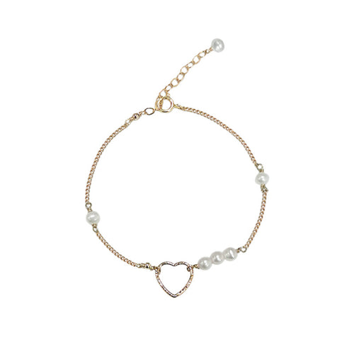 14K Gold Bag Natural Pearl Bracelet Women