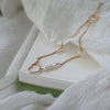 14K Gold Bag Natural Pearl Bracelet Women