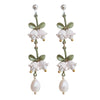 Lotus Flower Amp Orchid Earrings