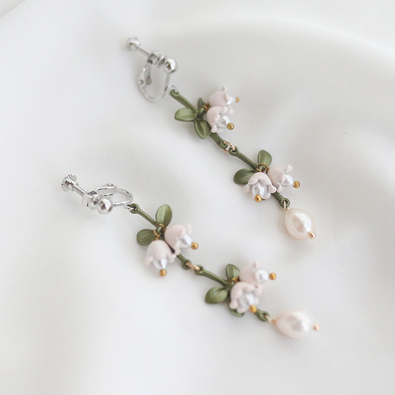 Lotus Flower Amp Orchid Earrings