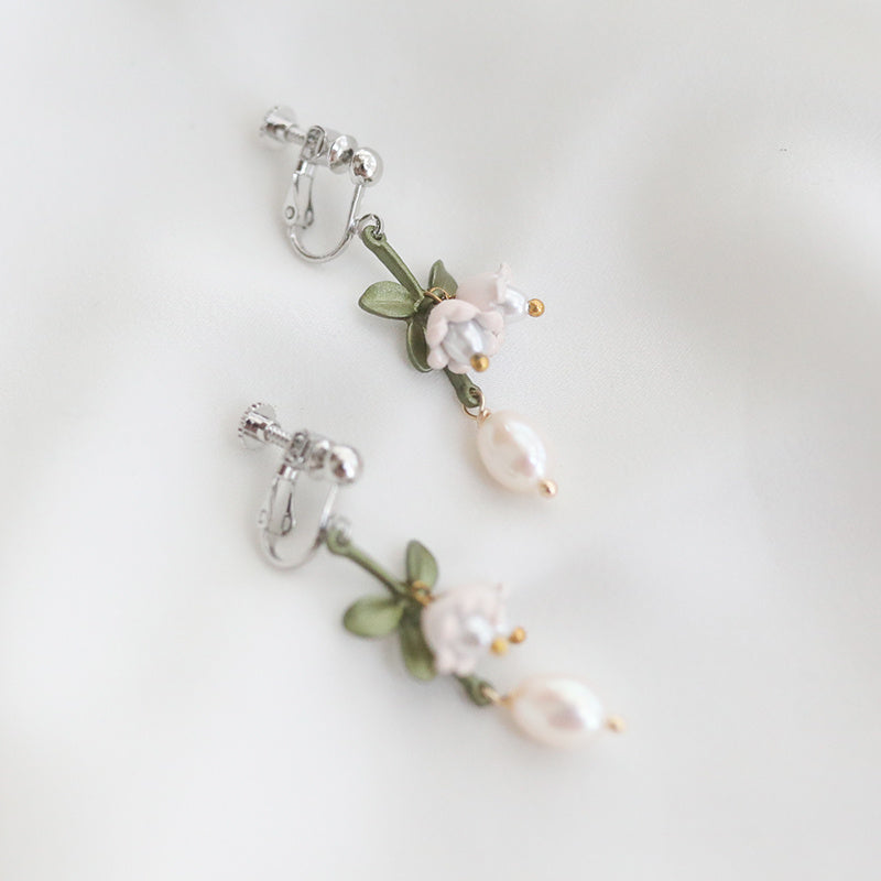 Lotus Flower Amp Orchid Earrings
