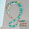 Go2Boho Chain For Mask Lanyard Straps Evil Eye Necklace Letter Necklaces Colorful Bead Women Jewelry Heishi Disc Chains Holder