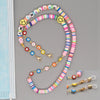 Go2Boho Chain For Mask Lanyard Straps Evil Eye Necklace Letter Necklaces Colorful Bead Women Jewelry Heishi Disc Chains Holder