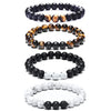 Tiger Eye Stone Volcanic Stone Bracelet Men's Bracelet