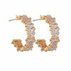 Creative Earrings Rectangular Zircon Inlaid Geometric Earrings