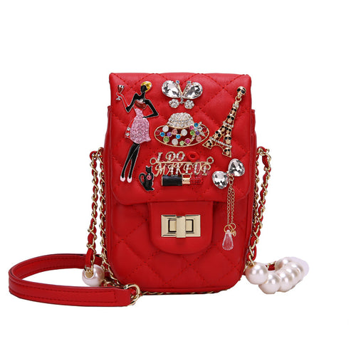 Square luxury bags Crossbody bag New High quality PU Leather Women's Designer Handbag Travel Shoulder Messenger Bag