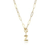 Letter Necklace Real Gold Plated Trend Hip Hop Necklace