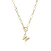 Letter Necklace Real Gold Plated Trend Hip Hop Necklace