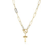 Letter Necklace Real Gold Plated Trend Hip Hop Necklace