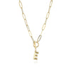 Letter Necklace Real Gold Plated Trend Hip Hop Necklace