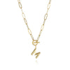 Letter Necklace Real Gold Plated Trend Hip Hop Necklace