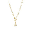 Letter Necklace Real Gold Plated Trend Hip Hop Necklace