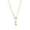 Letter Necklace Real Gold Plated Trend Hip Hop Necklace