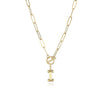 Letter Necklace Real Gold Plated Trend Hip Hop Necklace