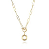 Letter Necklace Real Gold Plated Trend Hip Hop Necklace