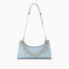 Rainbow Baguette Croc Froggy Gradient Women Shoulder Bags New Fashion Handbag Pearl Chain Diamond Metal Female Bag Summer