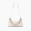 Rainbow Baguette Croc Froggy Gradient Women Shoulder Bags New Fashion Handbag Pearl Chain Diamond Metal Female Bag Summer