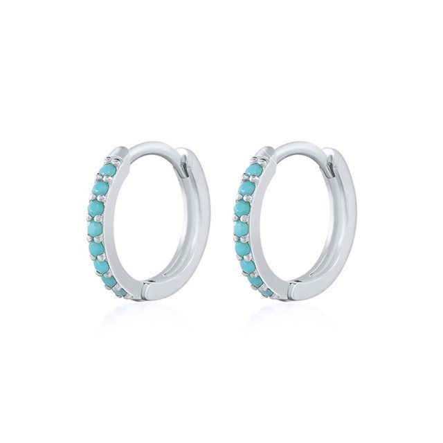 Women And Men Silver Earrings Hoops