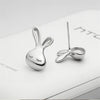 S925 Silver Earrings Hypoallergenic Little White Rabbit Female Earrings