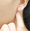 S925 Silver Earrings Hypoallergenic Little White Rabbit Female Earrings