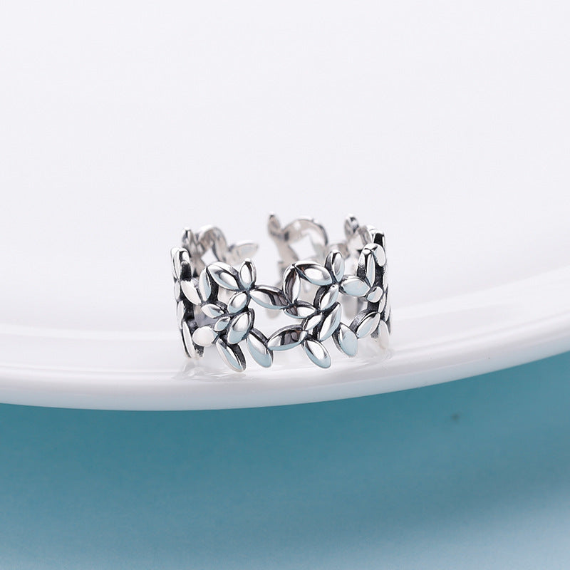 925Sterling Silver Ring Index Finger Ring Girl Single Ring