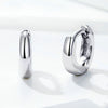 Bamoer 925 Sterling Silver Shiny Small Hoop Earrings