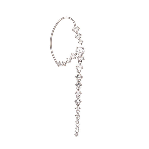 Long Simple Earrings Female Diamond Stud Earrings