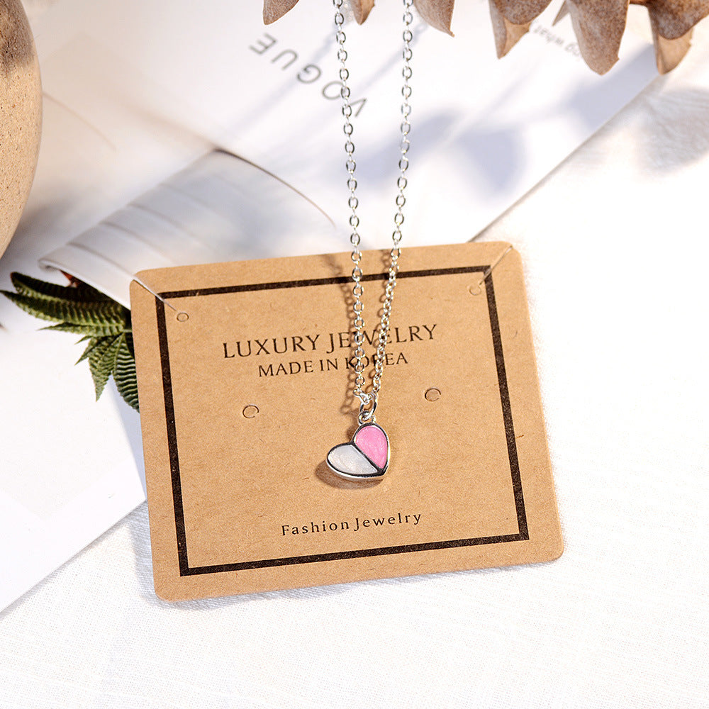 Necklace Ice Cream Heart Chain Necklace For Women