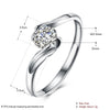 Adjustable Zircon Ring