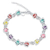 Multi-color plaid bracelet